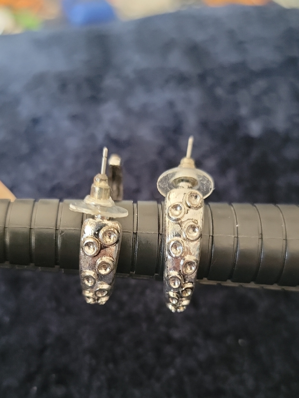 Silver-Tone Octopus Tentacle Earrings